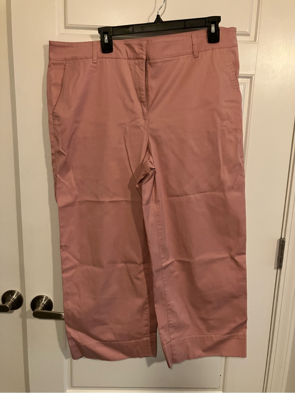 Talbots Wide Crop Pants in Dusty Rose Pink